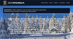 Desktop Screenshot of mysliwskaodziez.pl